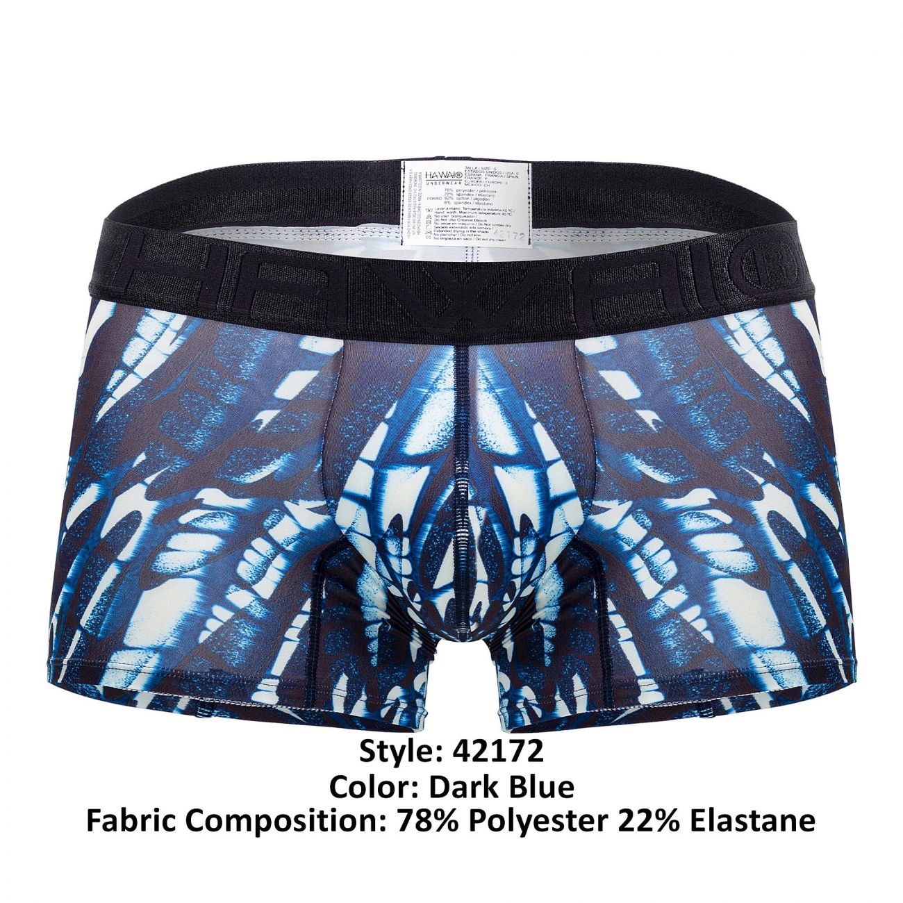 HAWAI 42172 Printed Trunks Dark Blue