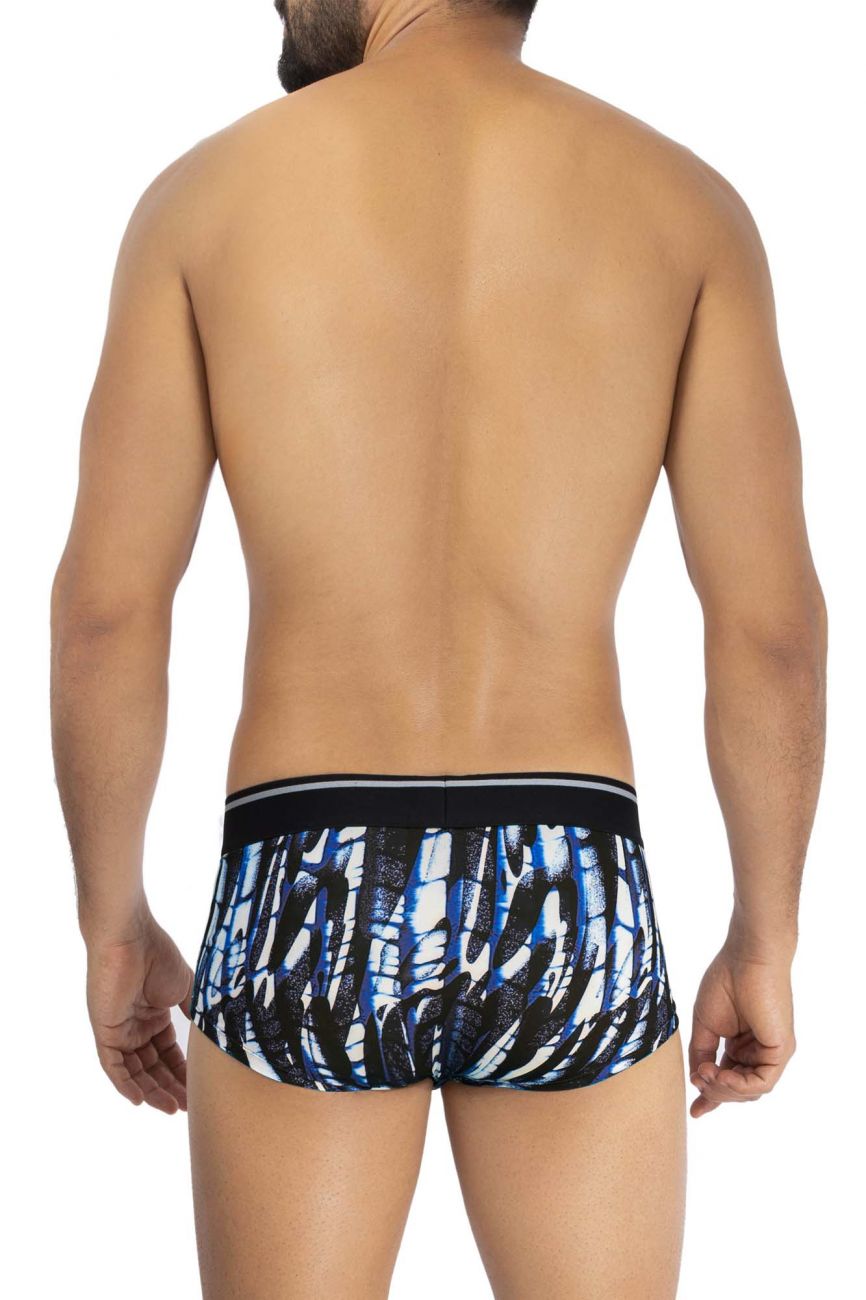 HAWAI 42182 Printed Microfiber Briefs Dark Blue