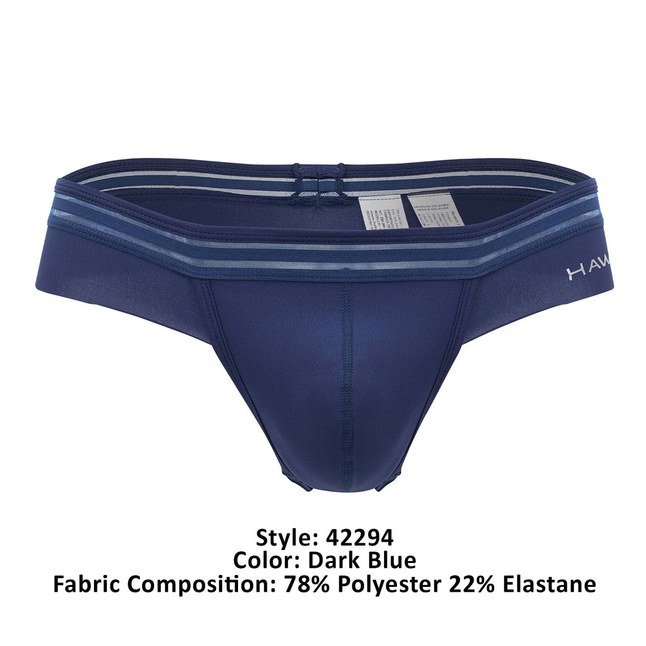 HAWAI 42294 Microfiber Thongs Dark Blue