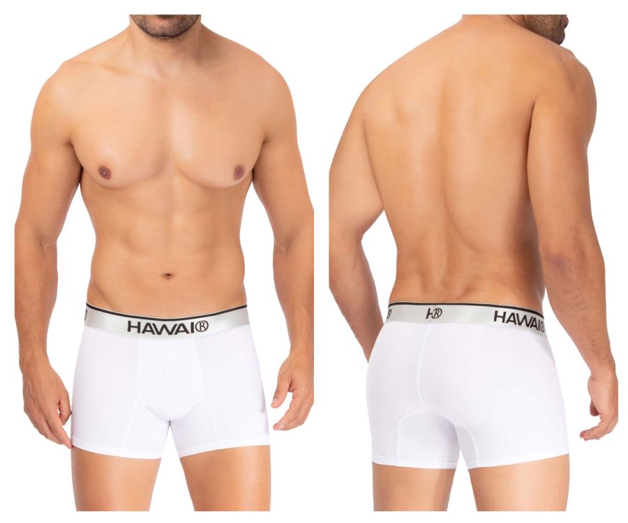 HAWAI 42326 Microfiber Boxer Briefs White