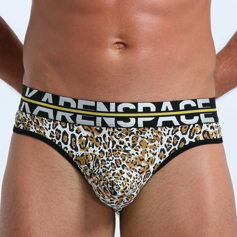 SALE - Mens Polyamide Comfortable & Light Thong Leopard