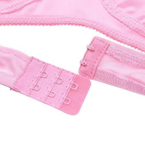 Mens Sissy Silky Soft Satin & Lace Bra Top Pink