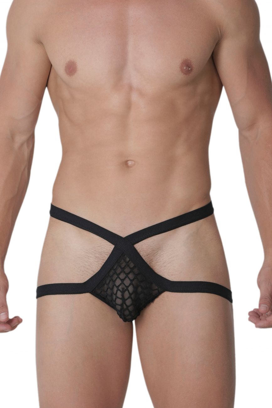 Hidden 963 Mesh Jockstrap Black