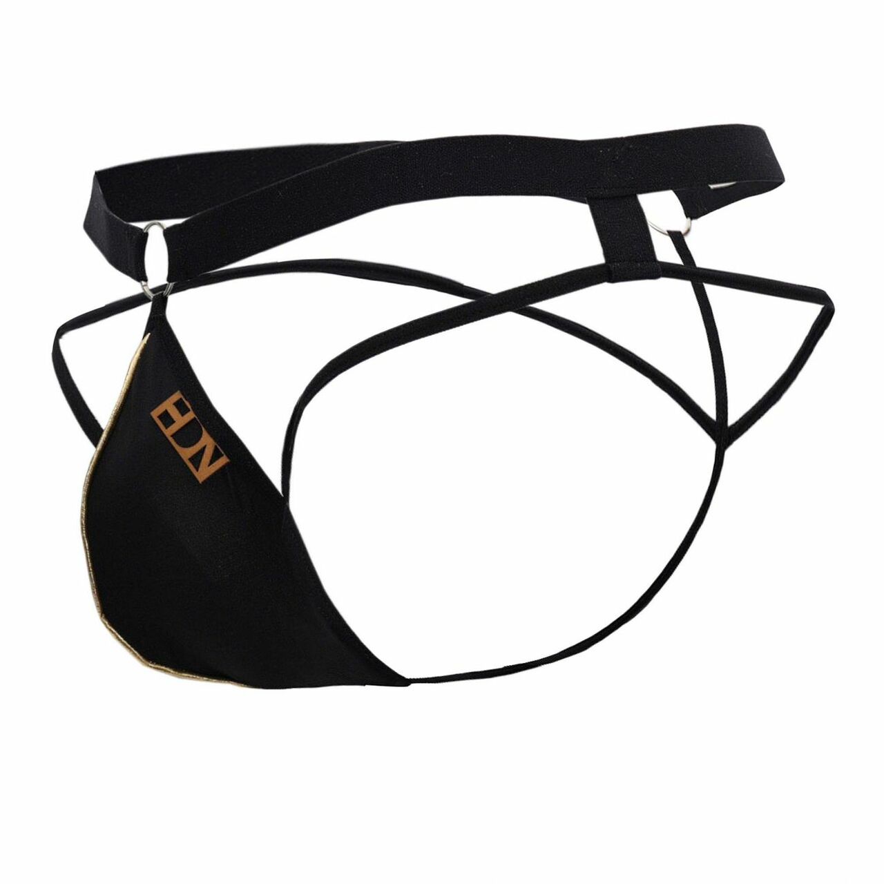 Mens Hidden Seduction Strappy Pouch G string Black