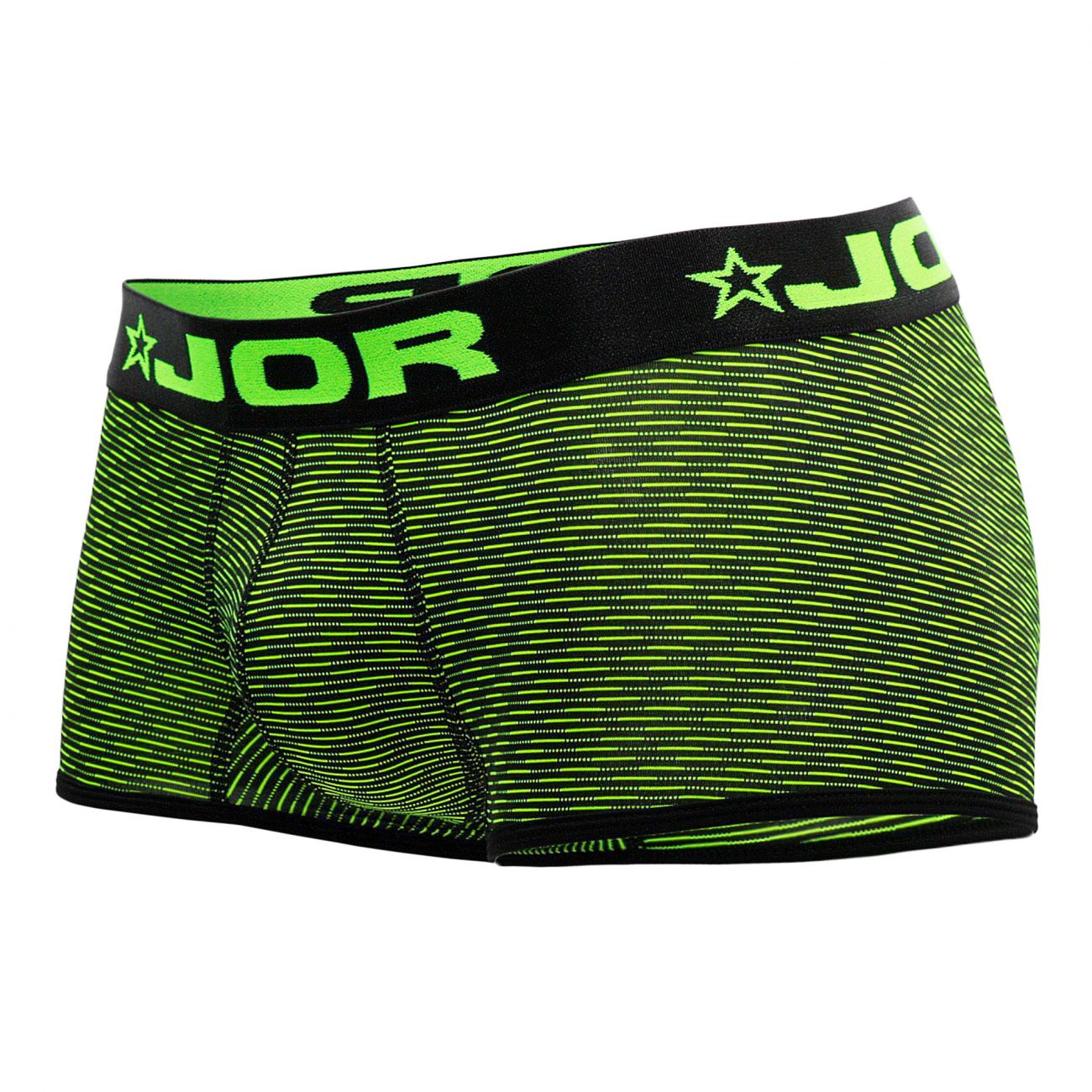 JOR 0817 Neon Boxer Briefs Black & Green