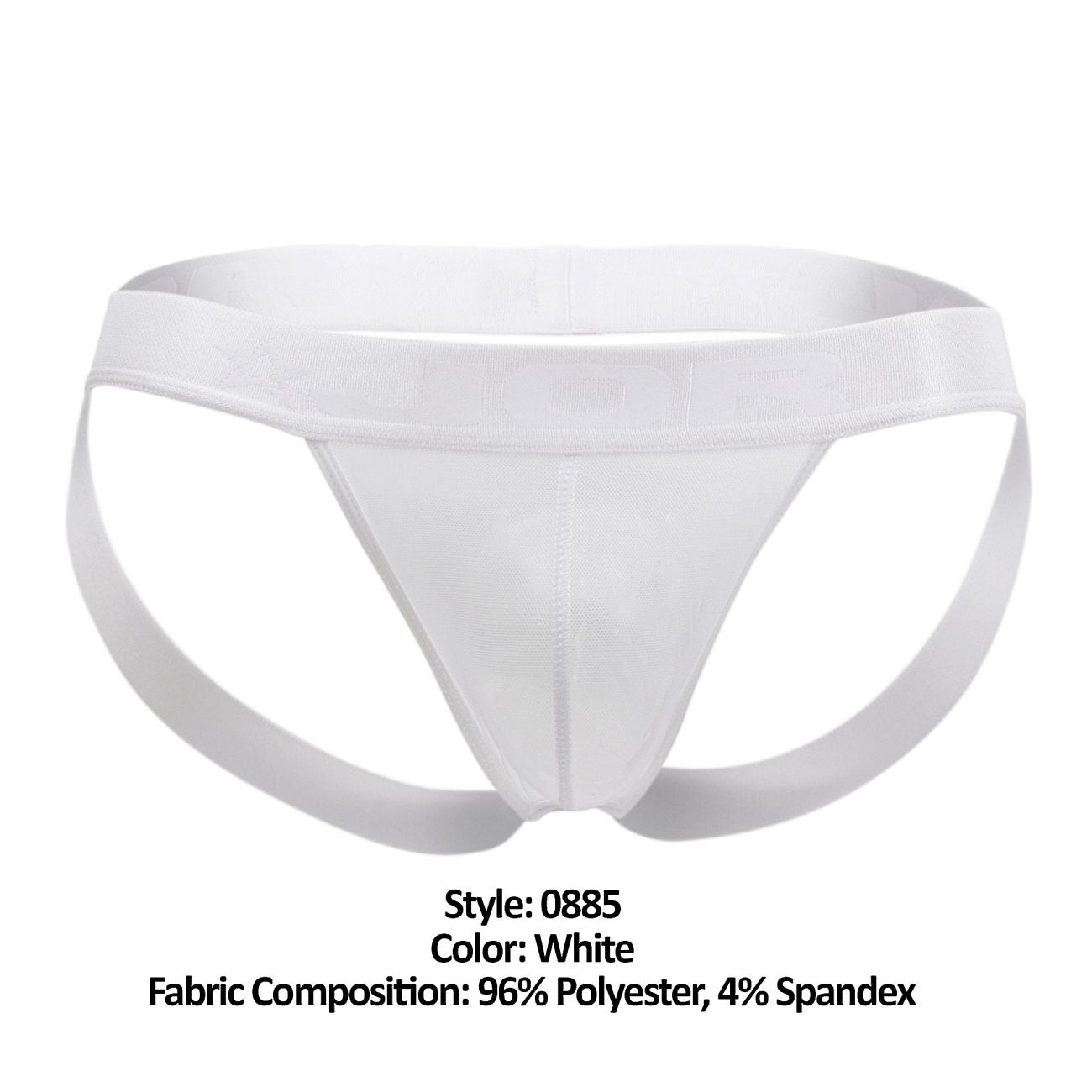 JOR 0885 Mesh Jockstrap White