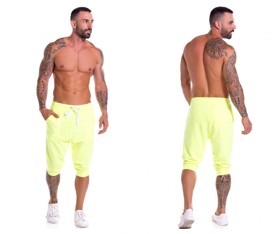 JOR 0931 Neon Athletic Pants Yellow