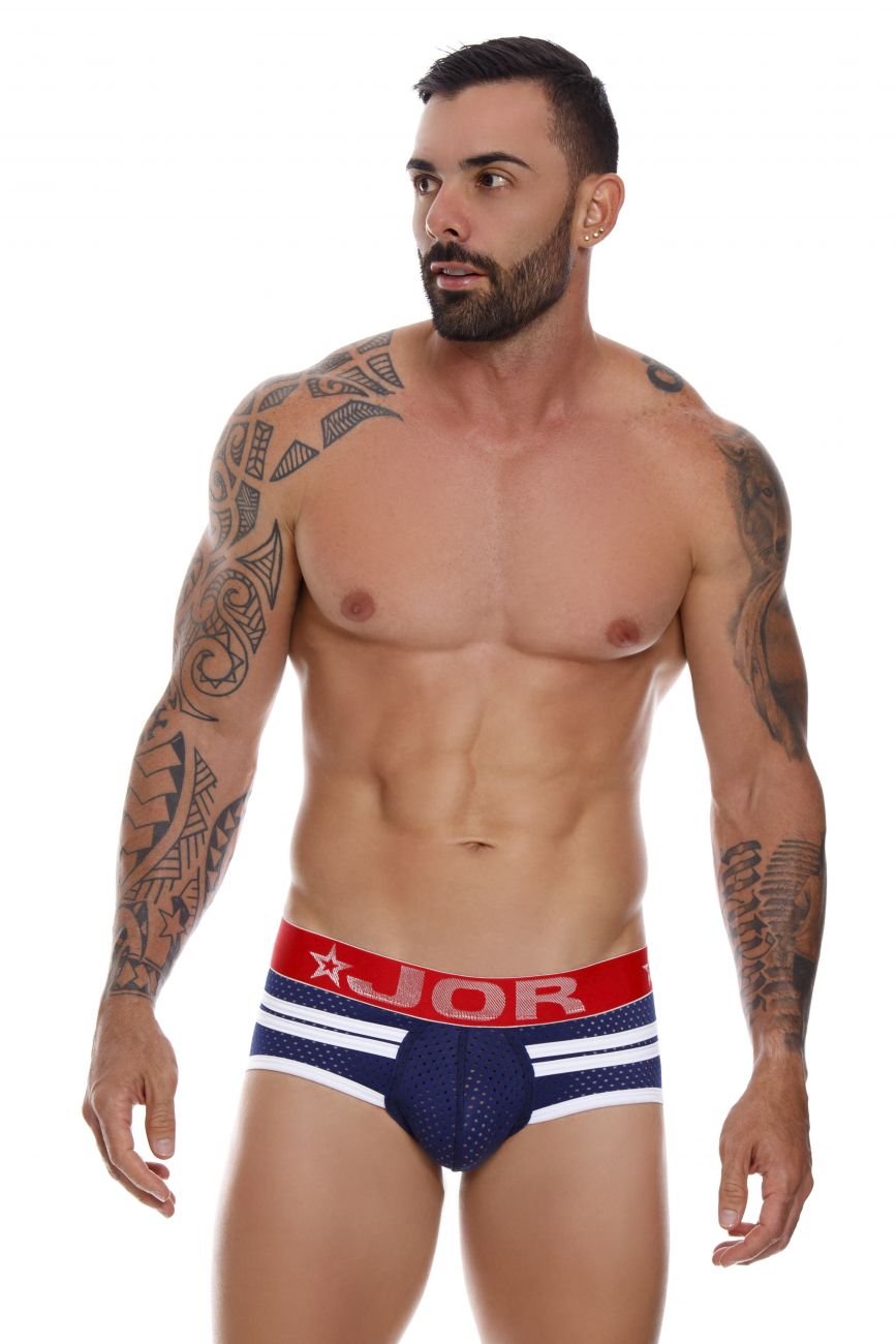 JOR 0968 Fox Briefs Jockstrap Blue