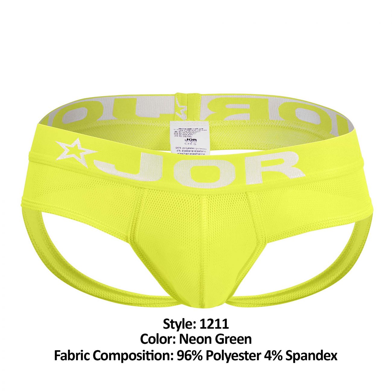 JOR 1211 Mediterraneo Jockstrap Neon Green
