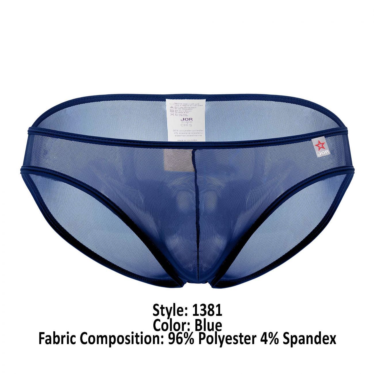 JOR 1381 Brave Mesh Bikini Blue