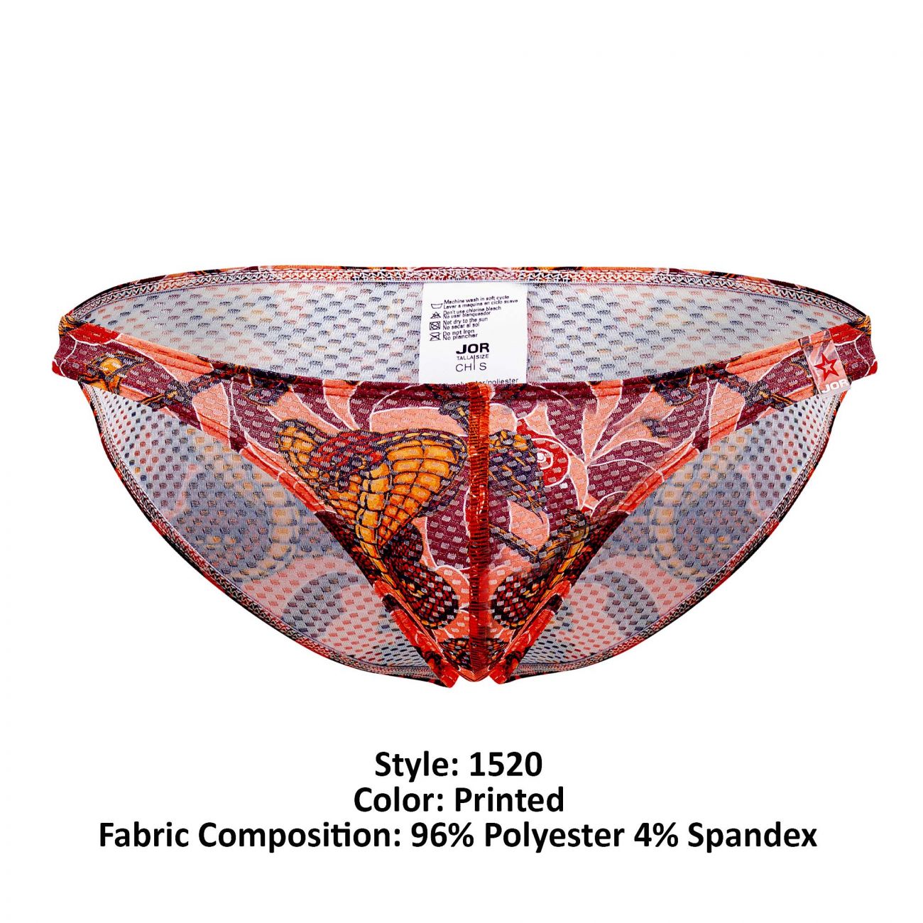 JOR 1520 Warrior Bikini Coral Printed
