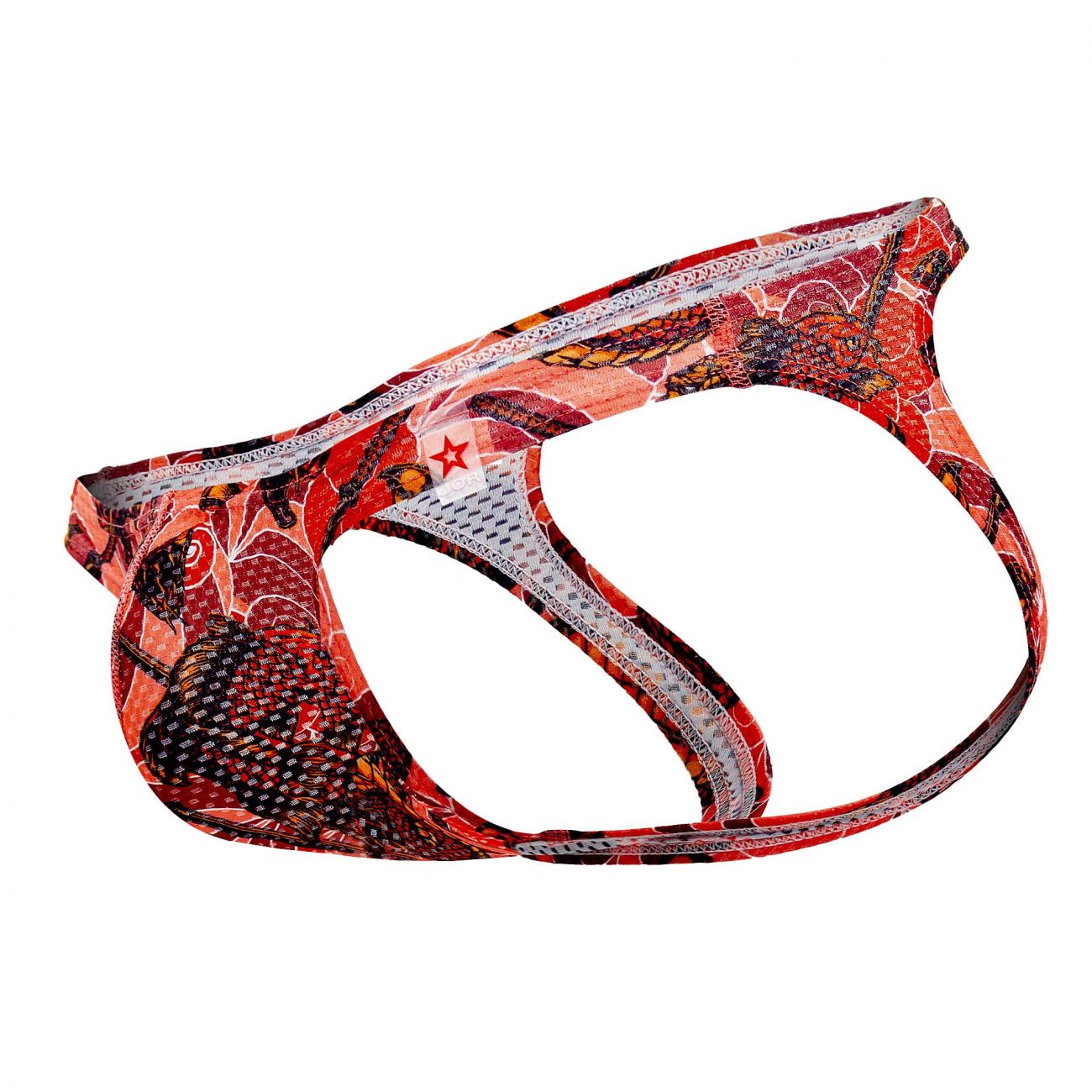 JOR 1521 Warrior Jockstrap Coral Printed