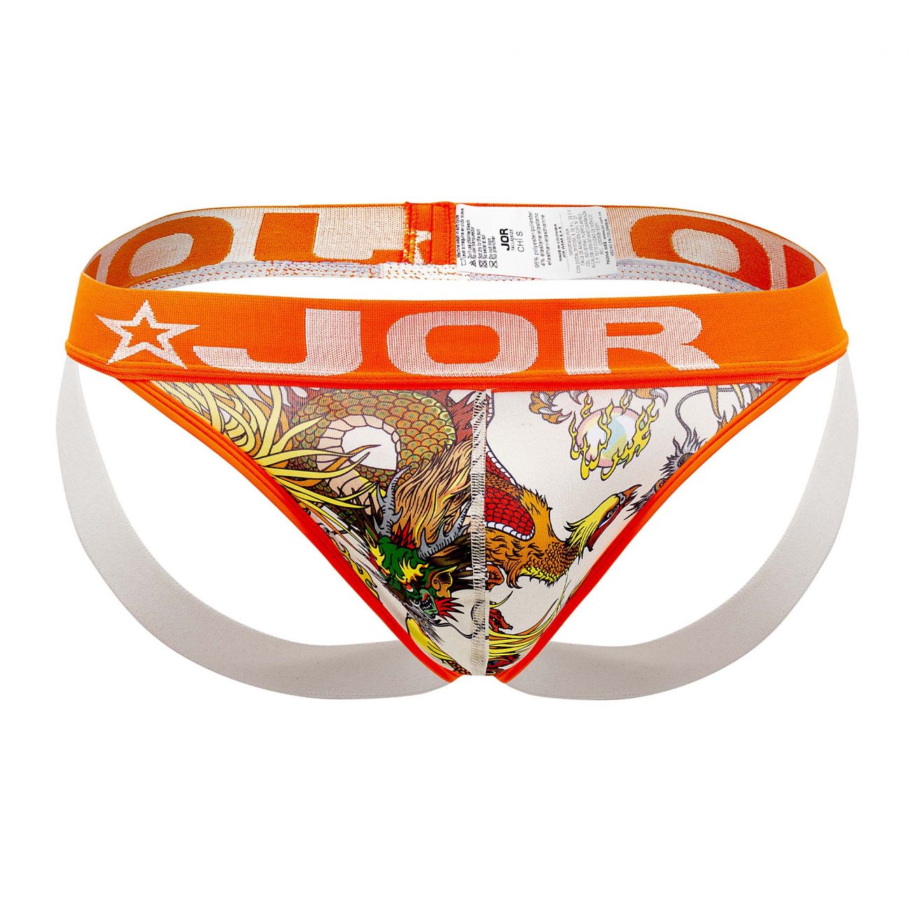 JOR 1527 Fenix Jockstrap Orange Printed