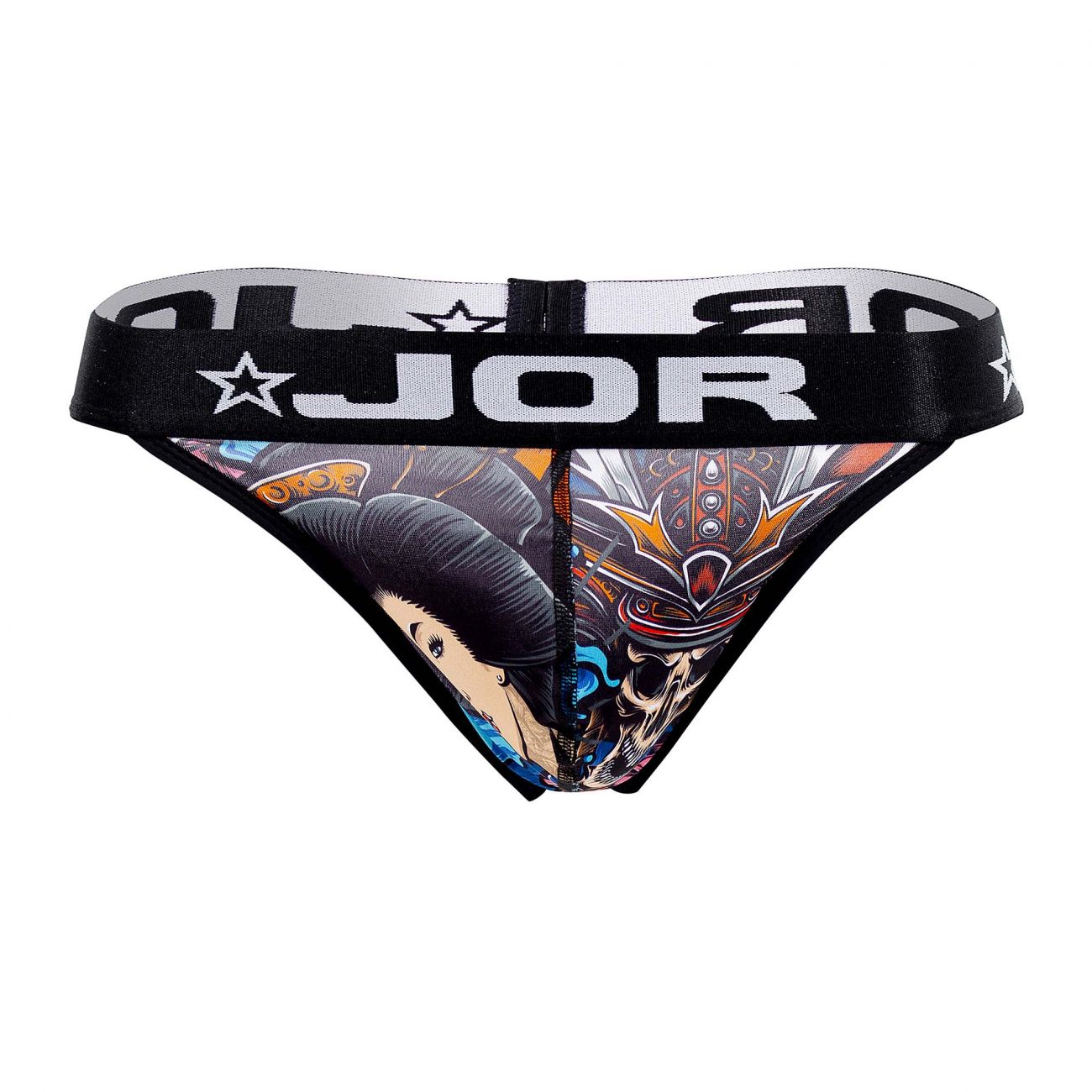 JOR 1531 Geisha Thongs Black Printed