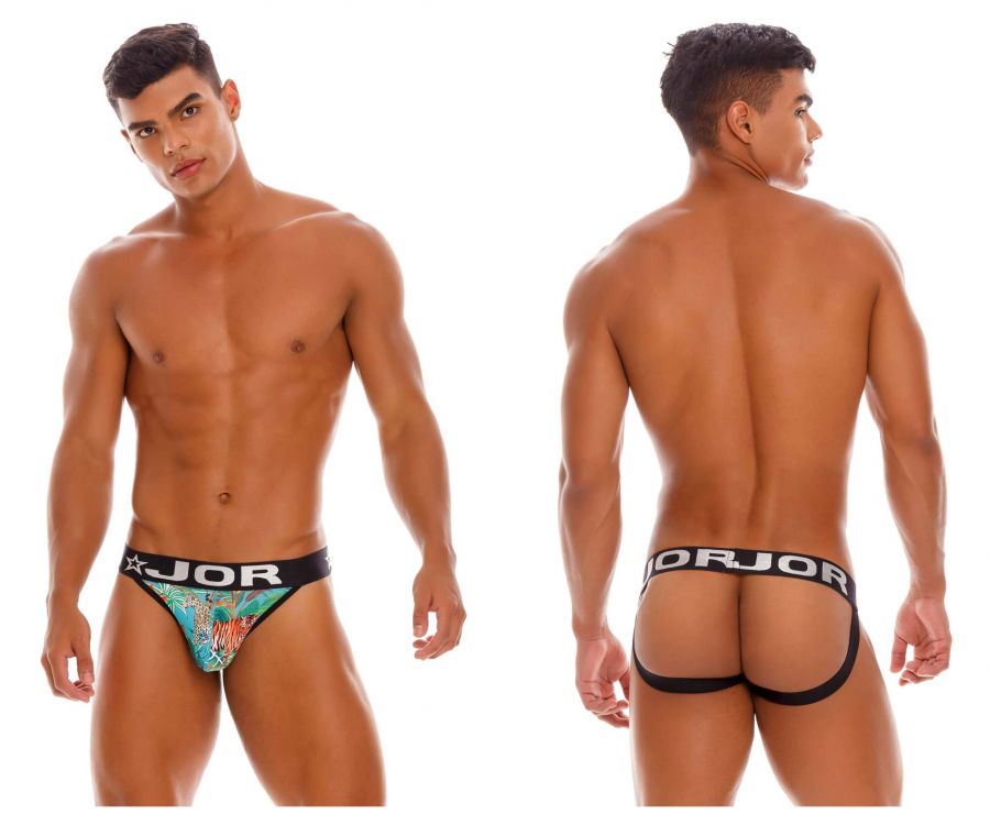 JOR 1537 Indie Jockstrap Green Printed