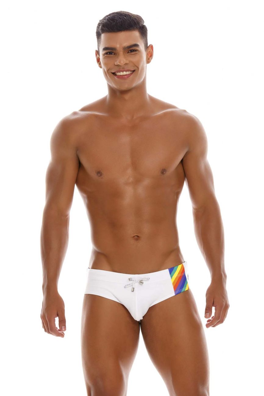 JOR 1553 Pride Swim Briefs White