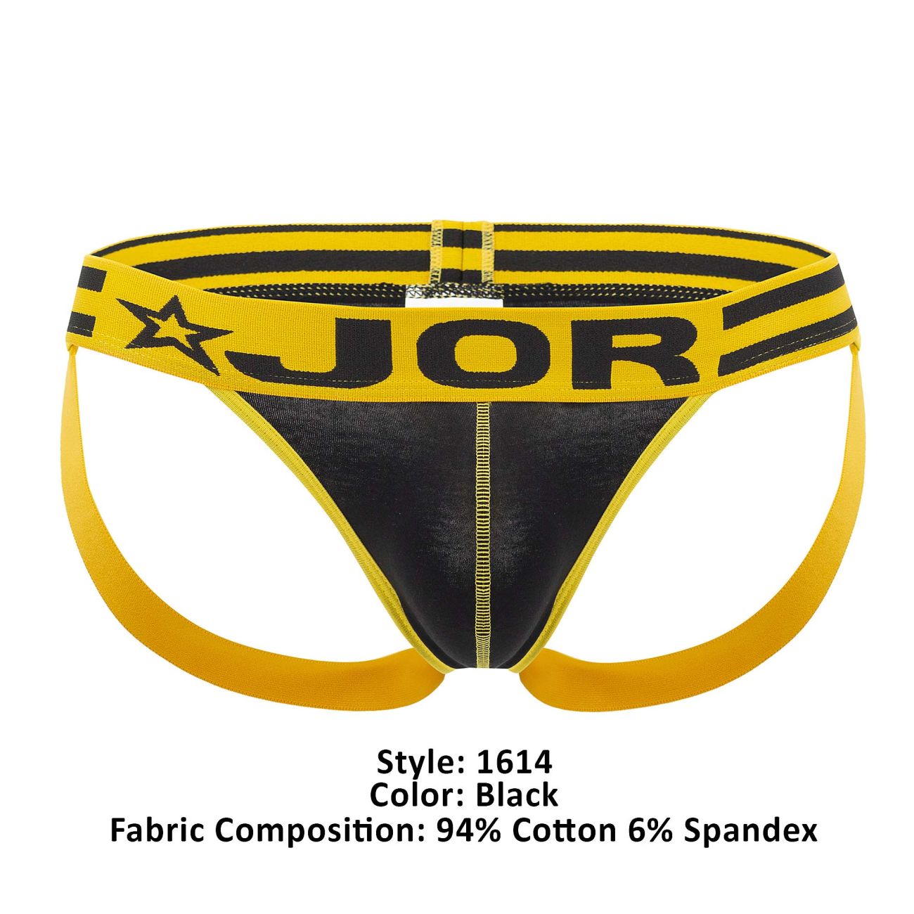 JOR 1614 Varsity Jockstrap Black