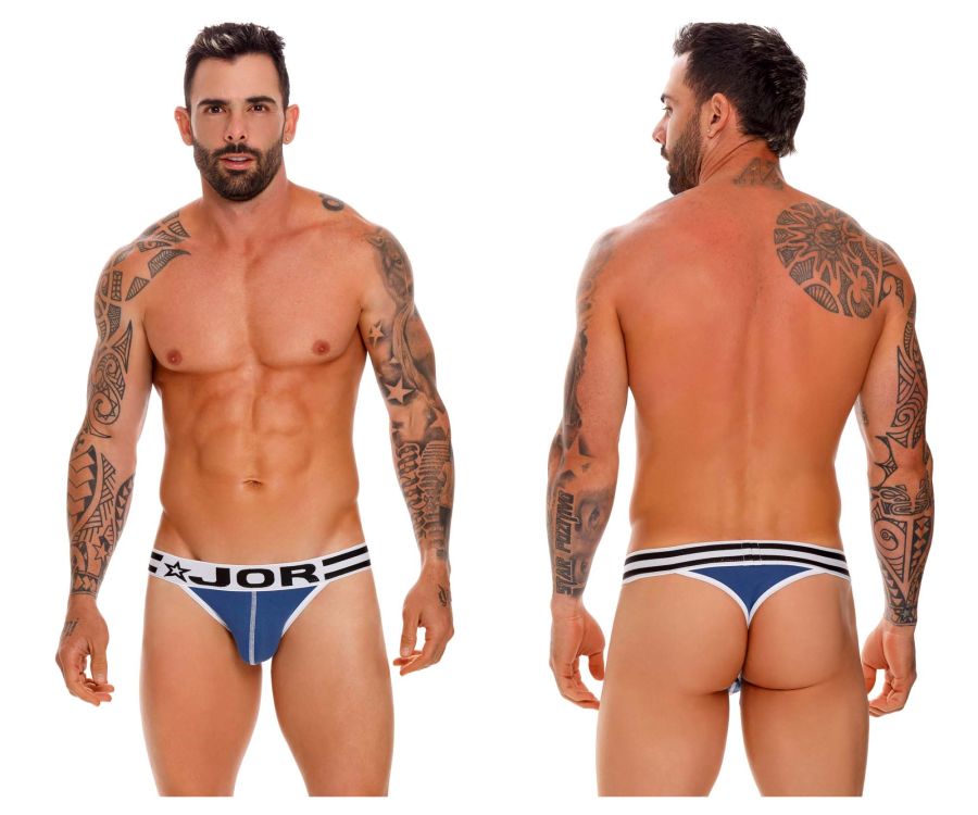 JOR 1615 Varsity Thongs Blue