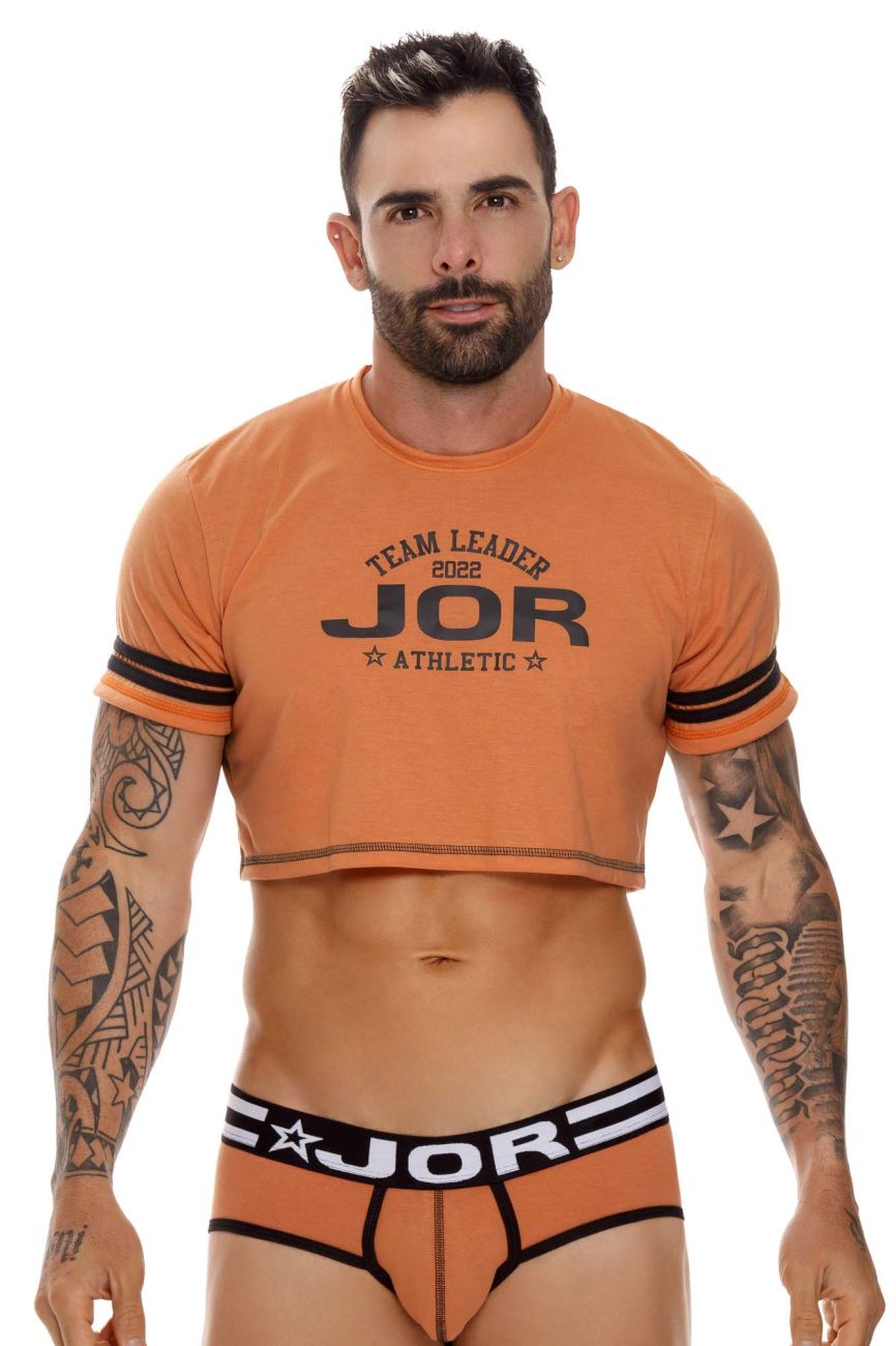 JOR 1617 Varsity Crop Top Ochre
