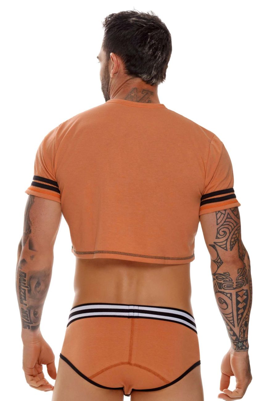 JOR 1617 Varsity Crop Top Ochre