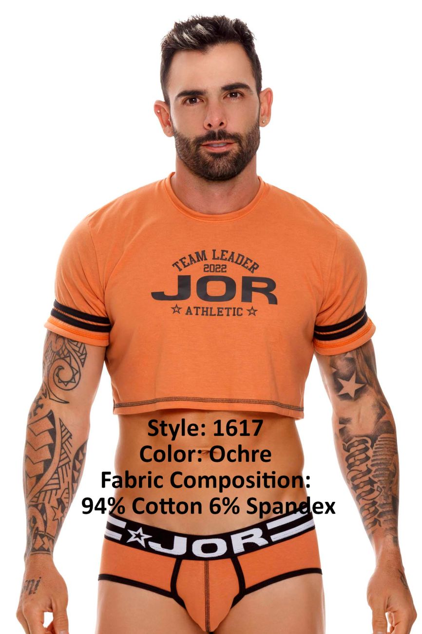 JOR 1617 Varsity Crop Top Ochre