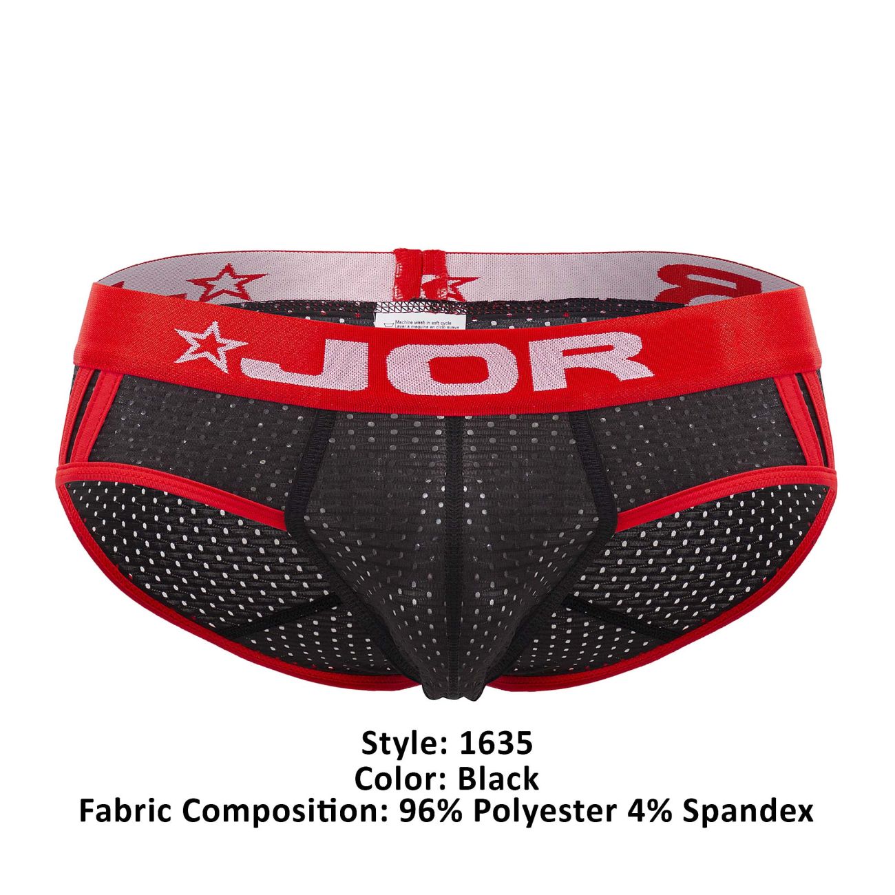 JOR 1635 Electro Briefs Black & Red