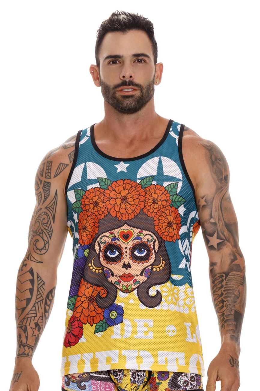 JOR 1652 Guadalupe Tank Top Day of the Dead Printed