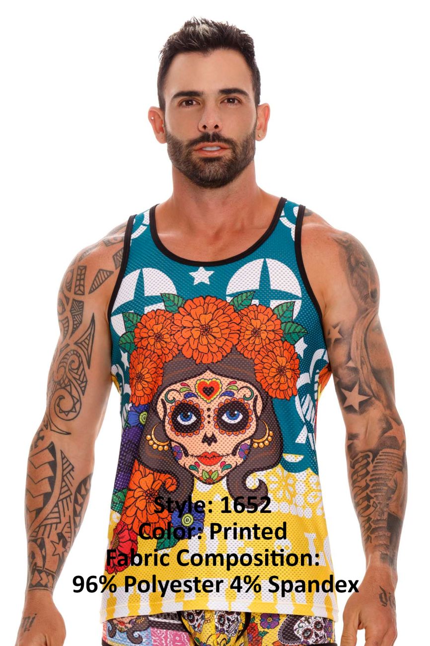JOR 1652 Guadalupe Tank Top Day of the Dead Printed