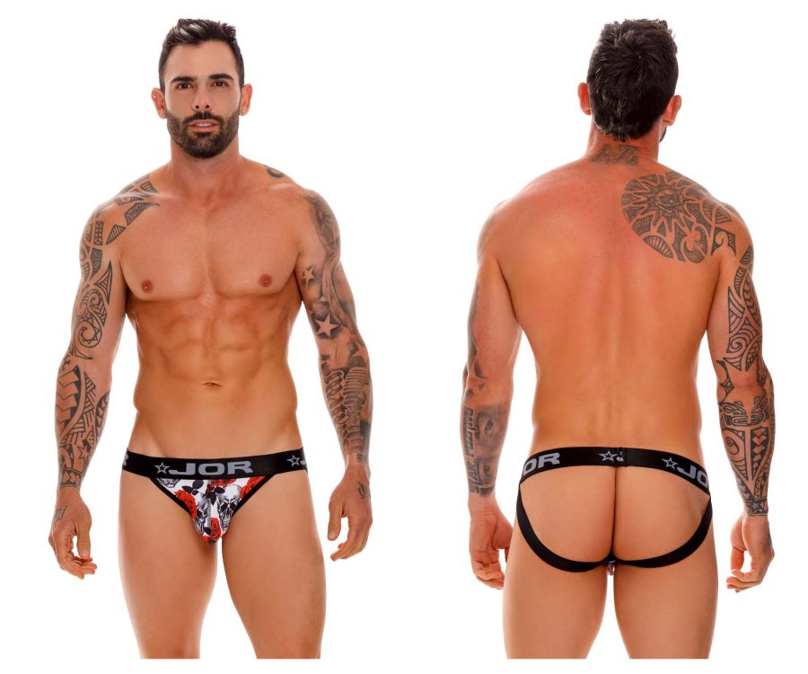 JOR 1660 Jalisco Jockstrap Skulls & Roses