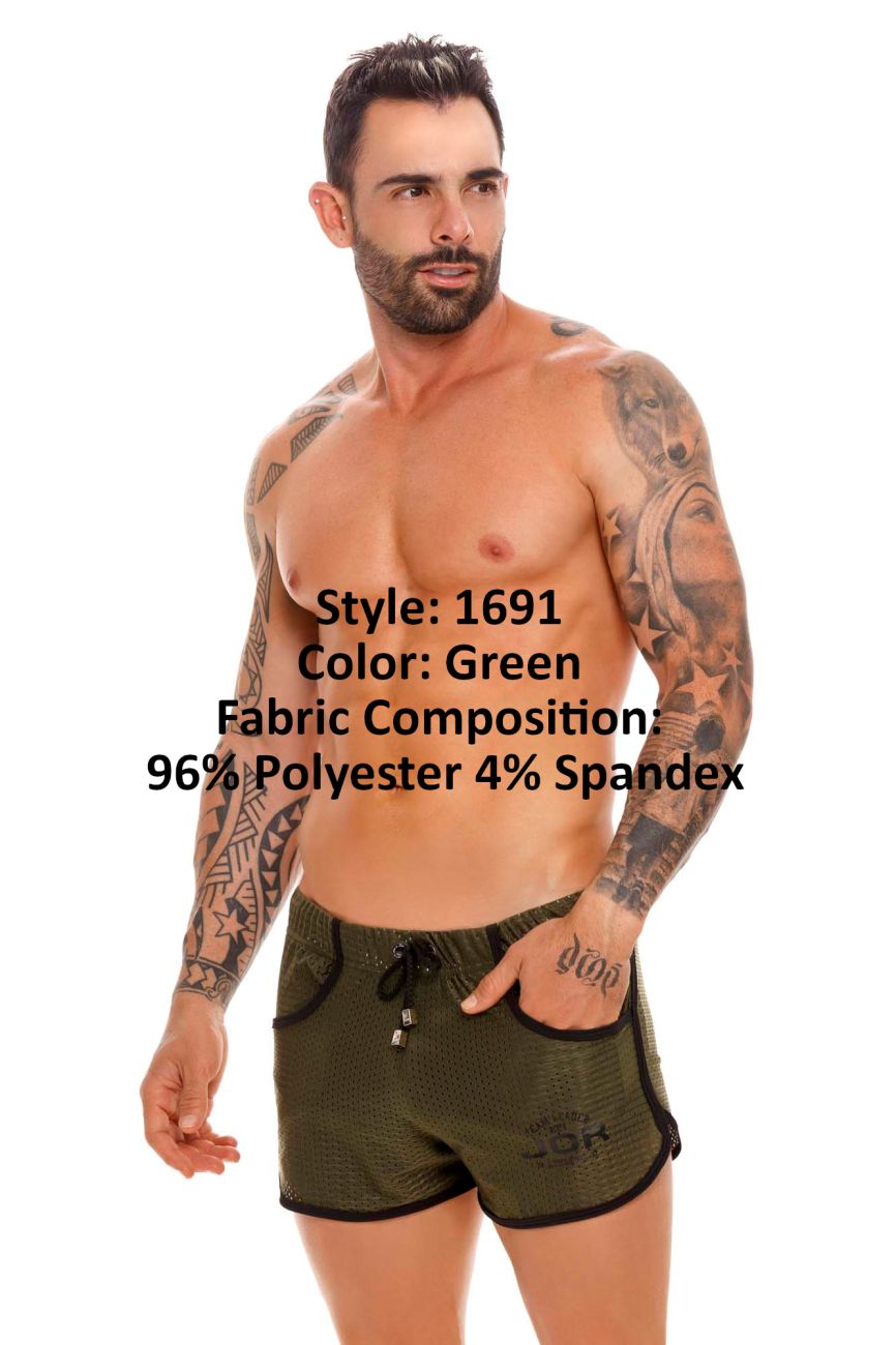 JOR 1691 Electro Athletic Shorts Green