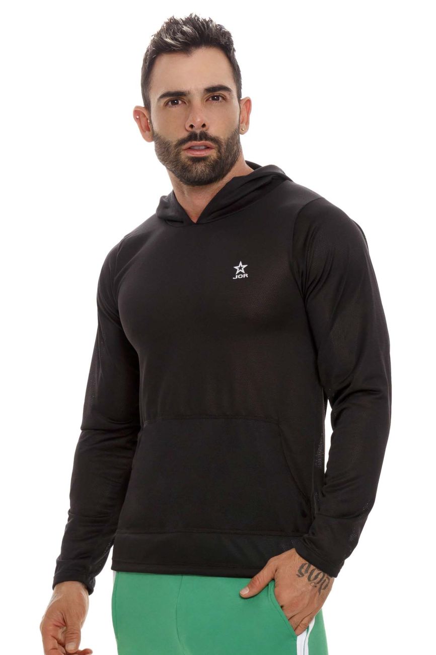 JOR 1698 Cross Hoodie Black