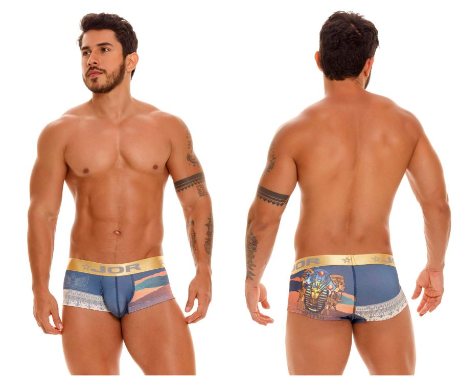 JOR 1880 Luxor Trunks Printed Blue