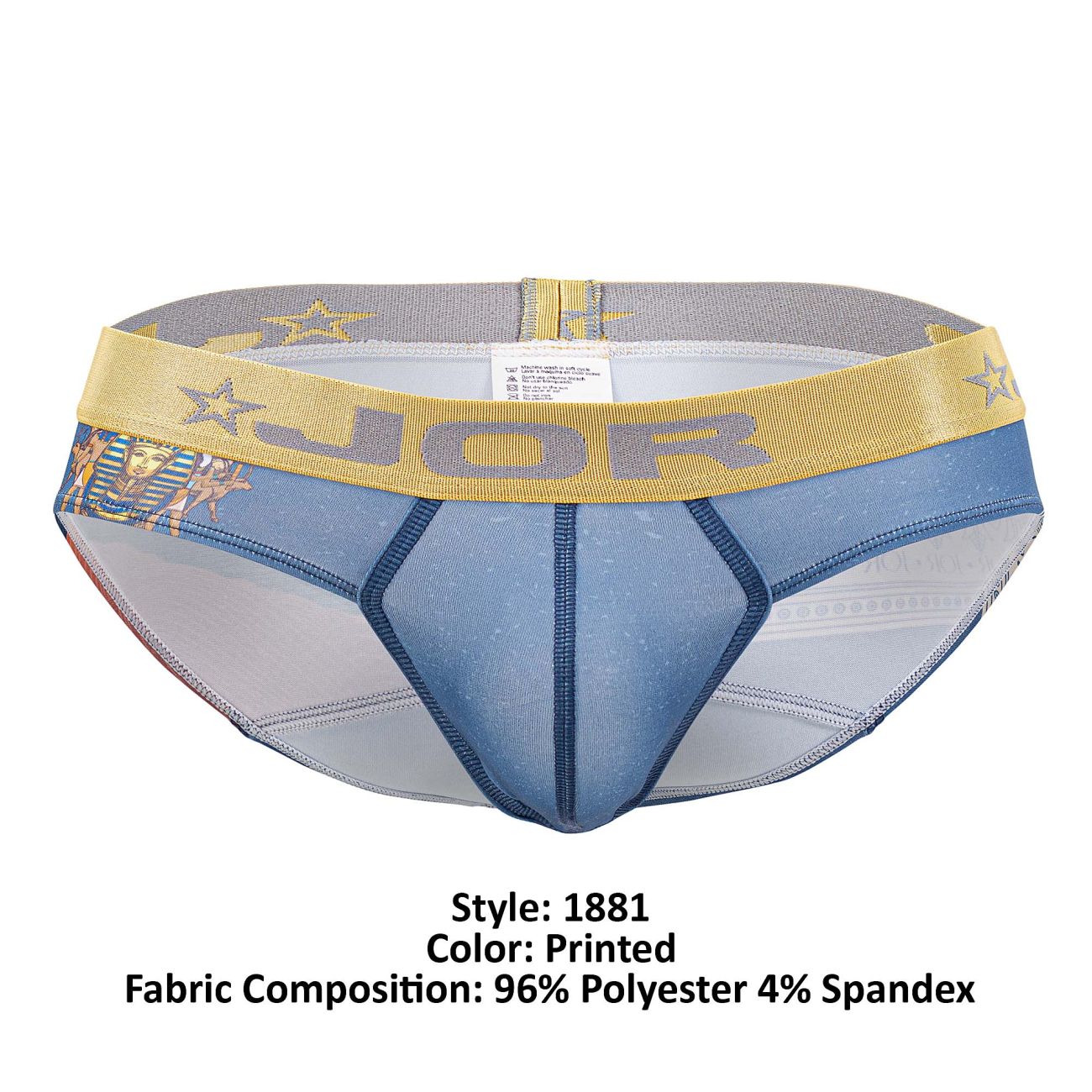 JOR 1881 Luxor Briefs Printed Blue
