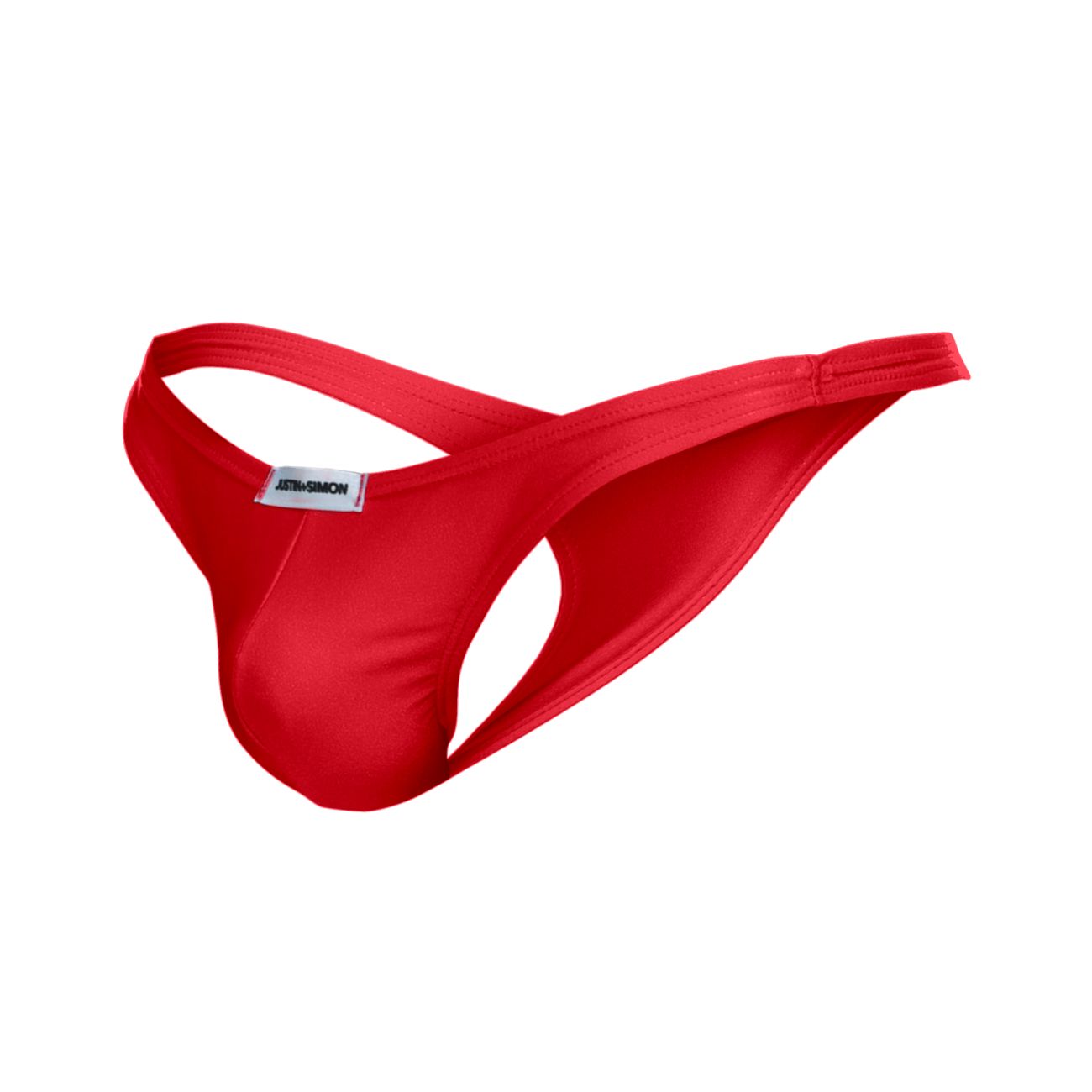 JUSTIN+SIMON XSJ03 Silky Sexy Thongs Red Plus Sizes