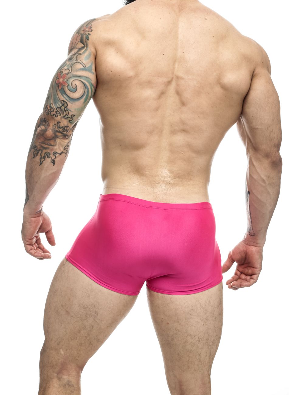 JUSTIN+SIMON XSJ08 Classic Trunks Hot Pink Plus Sizes