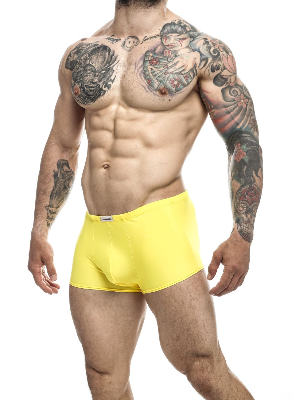 JUSTIN+SIMON XSJ08 Classic Trunks Yellow Plus Sizes