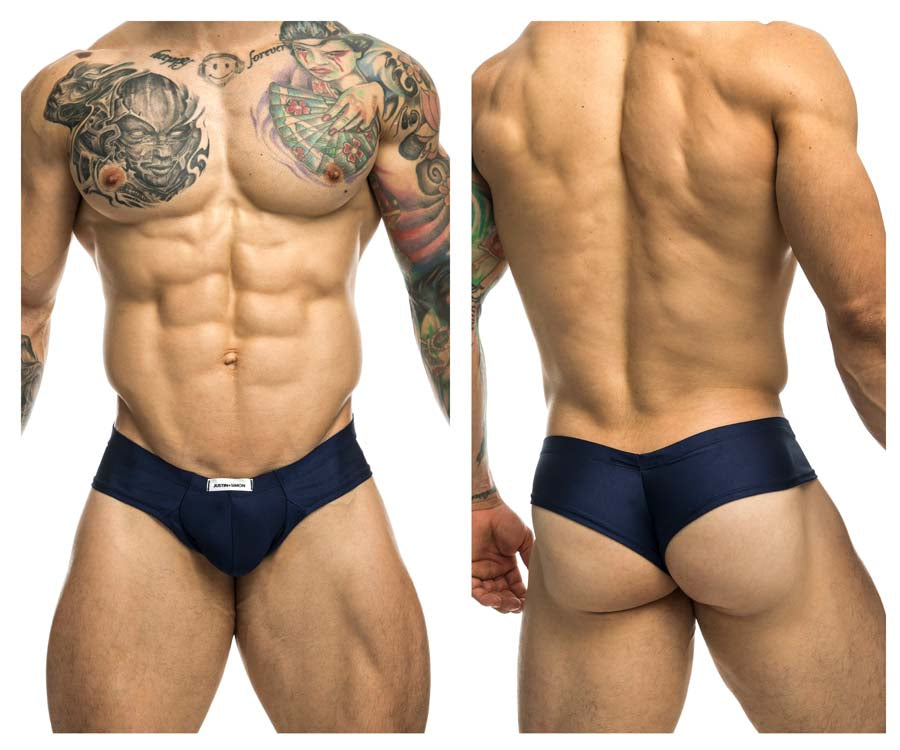 JUSTIN+SIMON XSJ22 Cheek Briefs Navy Plus Sizes