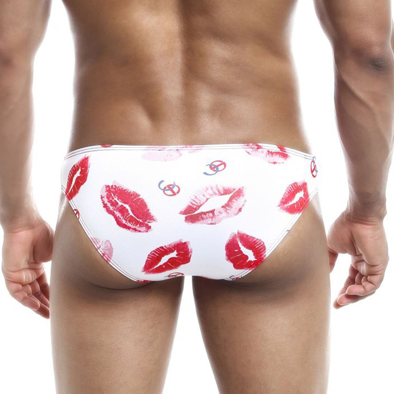 SALE - Mens Joe Snyder Polyester Bikini Brief Kisses