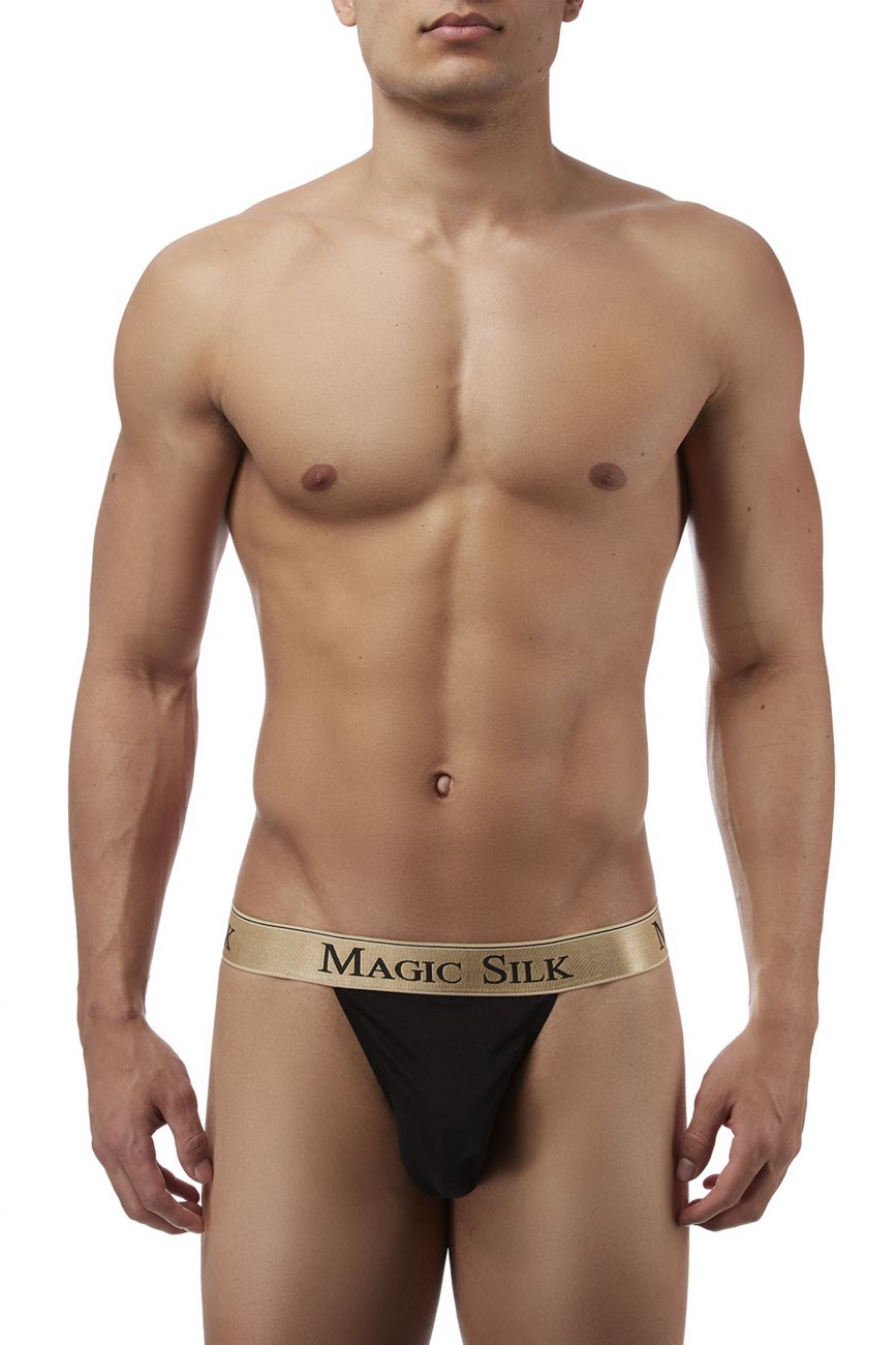 Magic Silk 4586 Silk Knit Micro Thong Black