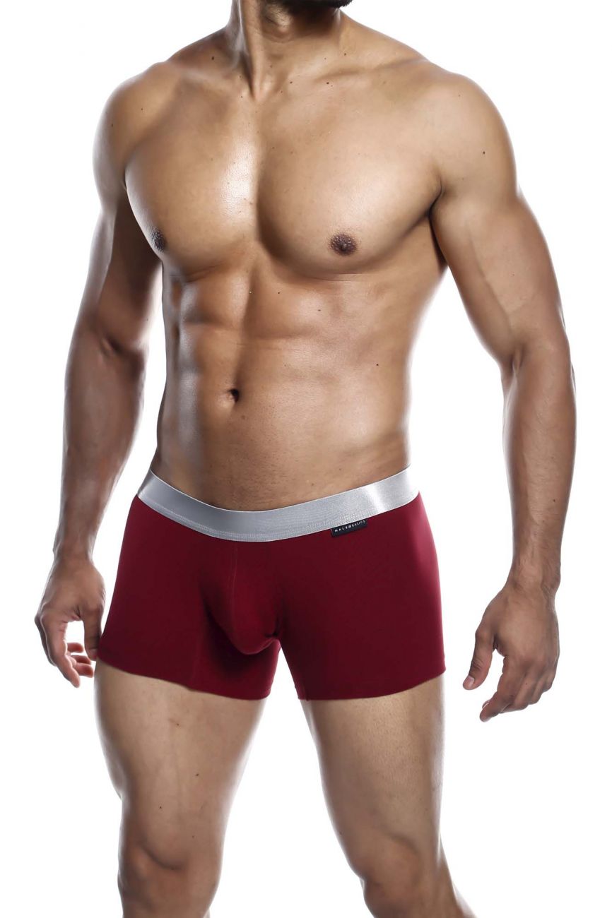 MaleBasics MB101 Classic Pima Trunks Wine