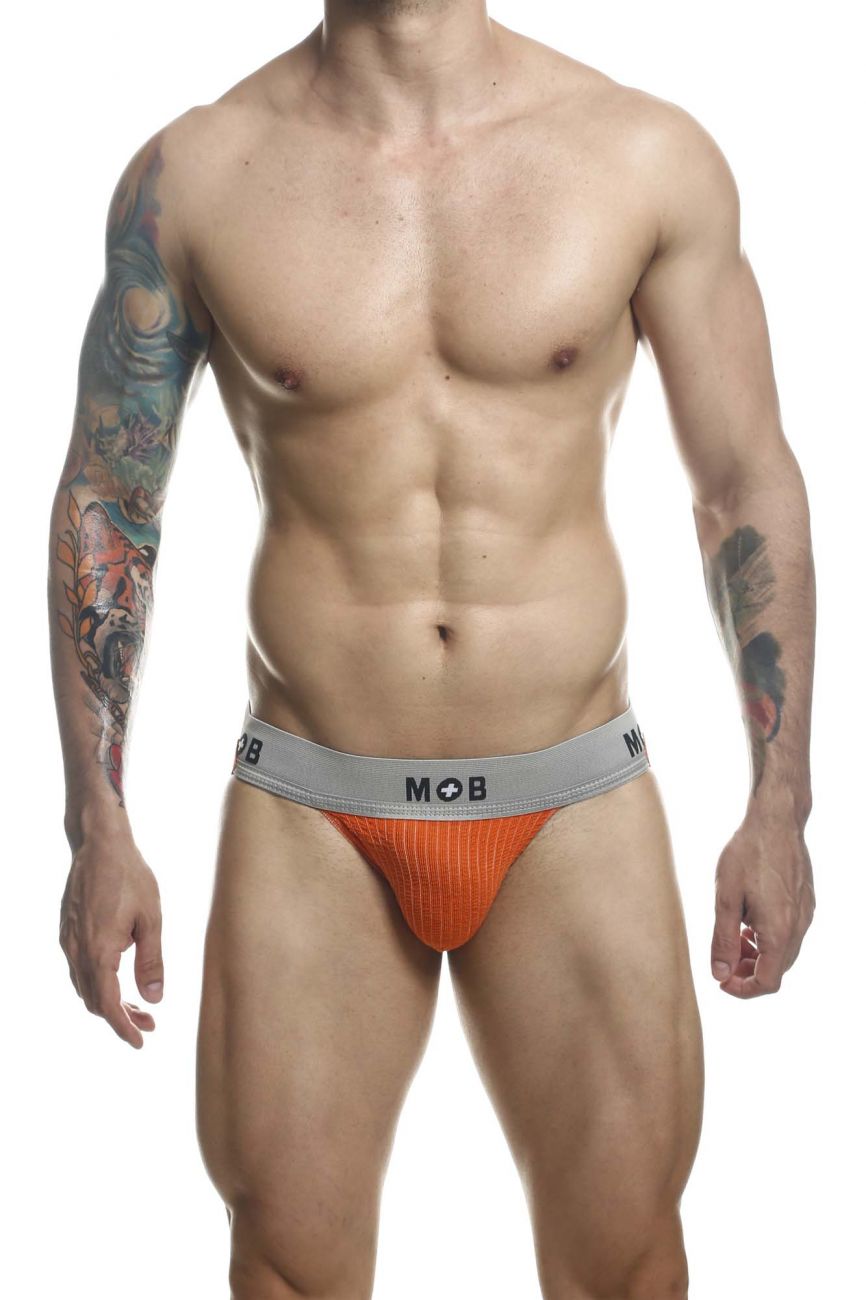 MaleBasics MBL107 Classic Fetish Jock 3 Inches Jockstrap Including Plus Sizes Orange