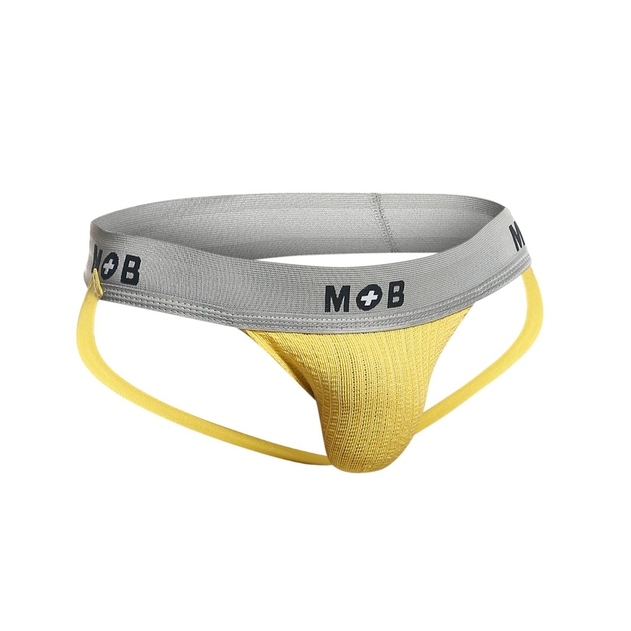 MaleBasics MBL107 Classic Fetish Jock 3 Inches Jockstrap Including Plus Sizes Yellow