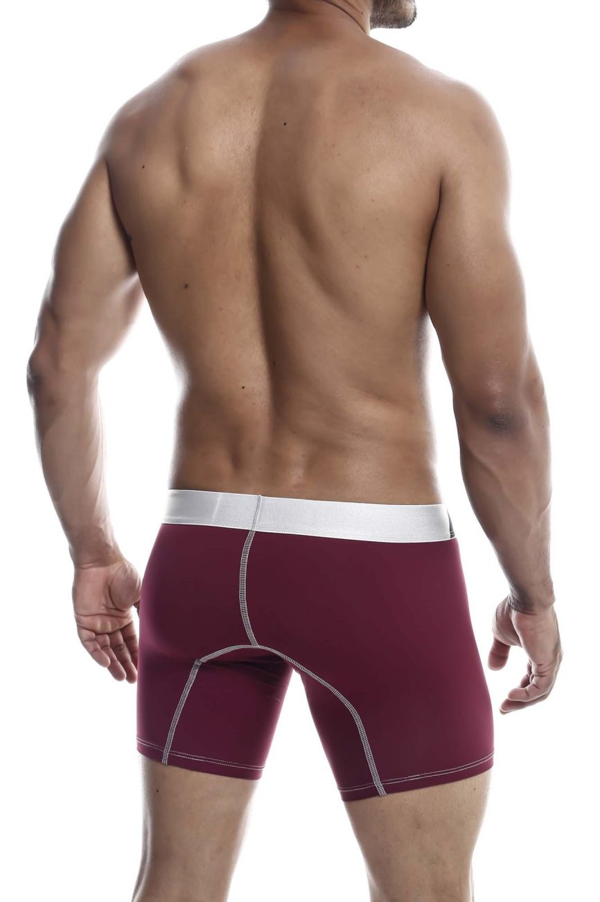 MaleBasics MBM02 Performance Boxer Briefs Burgundy