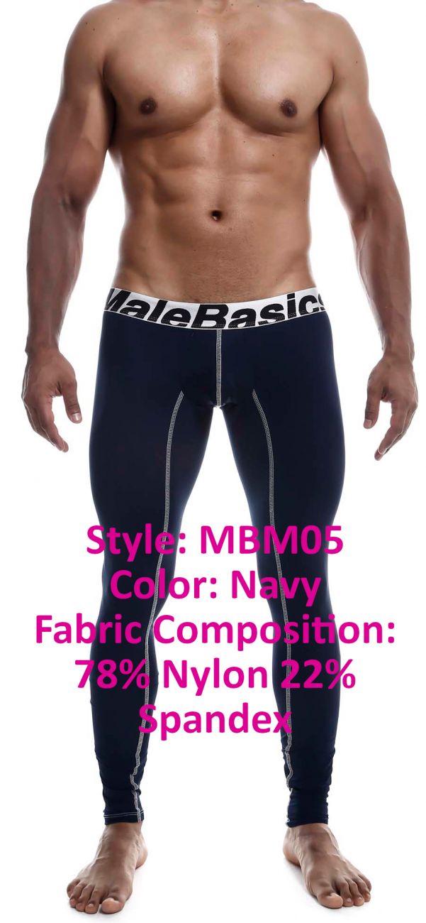 MaleBasics MBM05 Performance Long Johns Navy