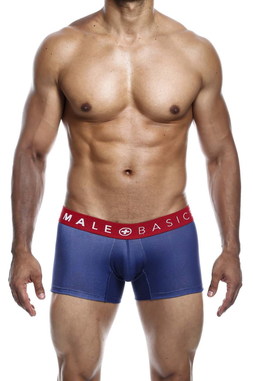 MaleBasics MBT01 3PK Trunks Printed Marine