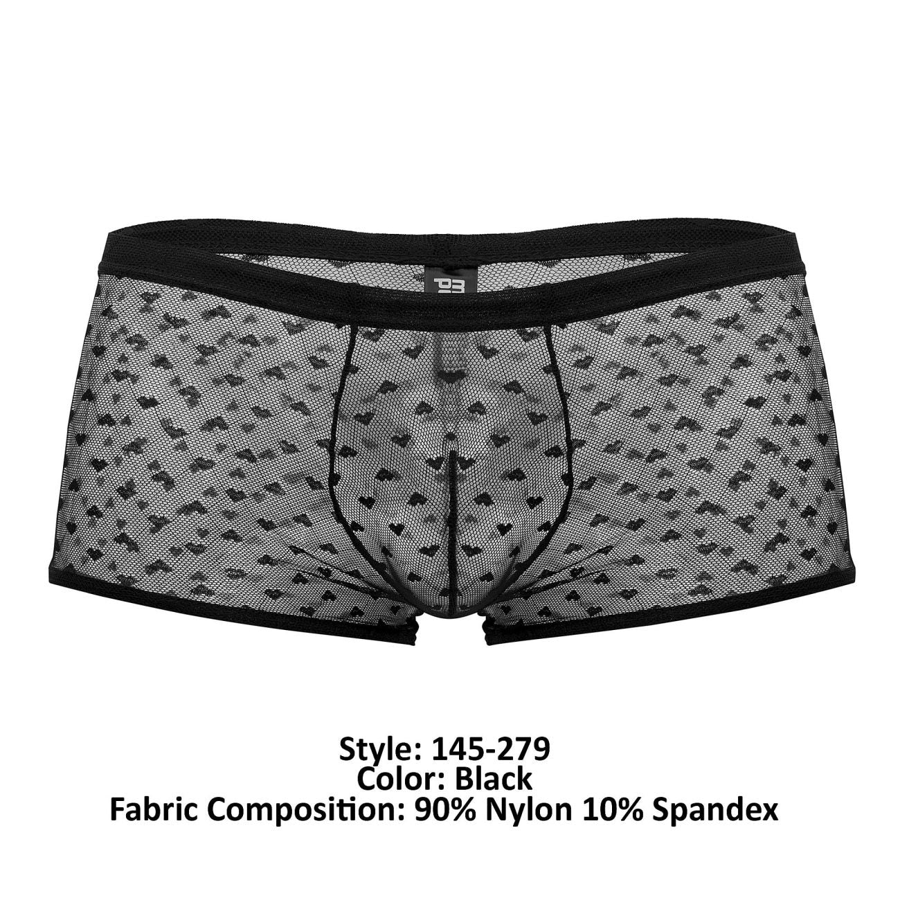 Male Power 145-279 Heart Breaker Mini Short Black