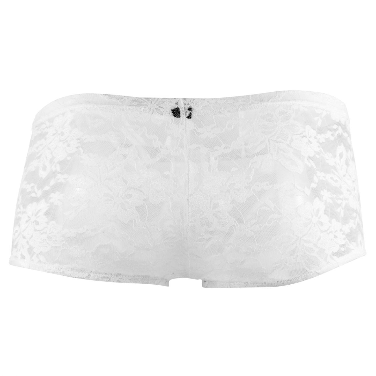 Male Power 145162 Stretch Lace Mini Short Boxer Briefs White
