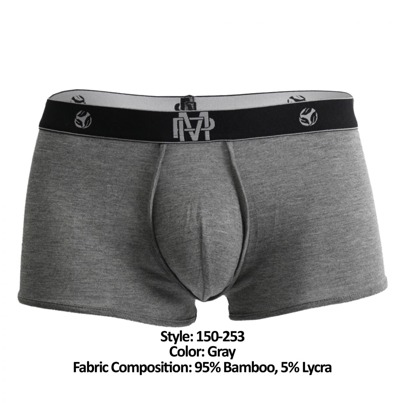 Male Power 150-253 Bamboo Mini Short Gray