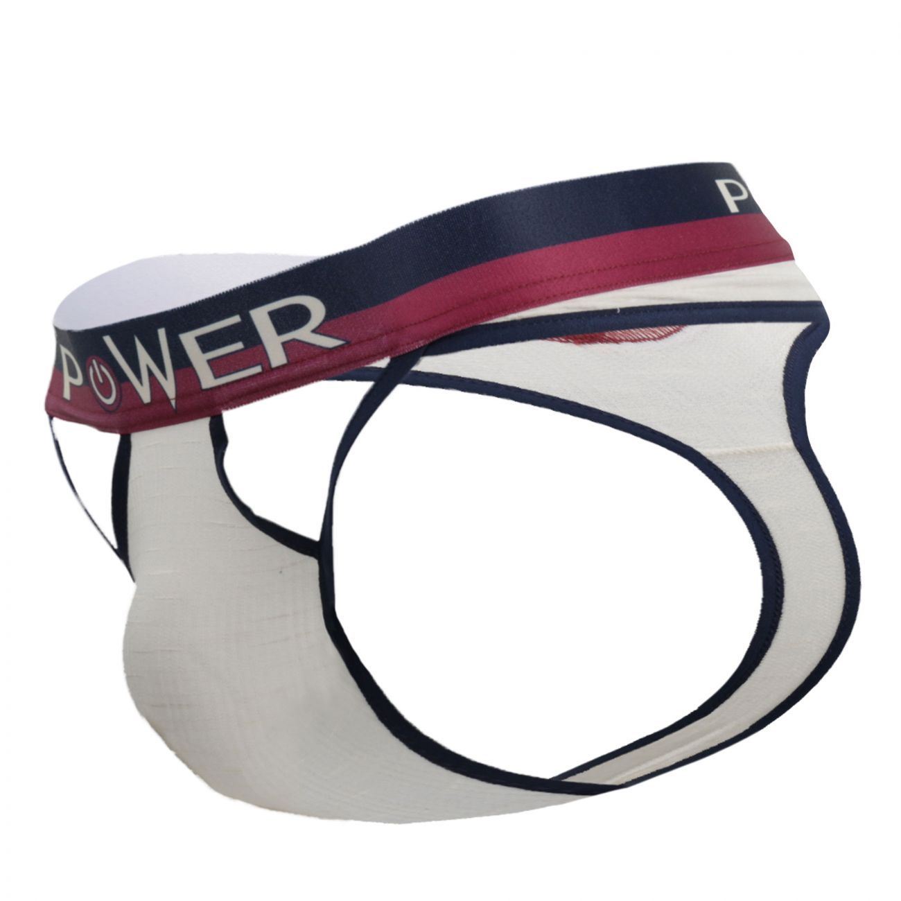 Male Power 237-246 French Terry Cutout Thongs Ivory