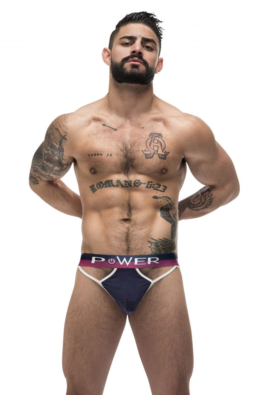 Male Power 302-246 French Terry Cutout Moonshine Navy